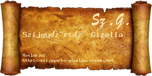 Szijgyártó Gizella névjegykártya